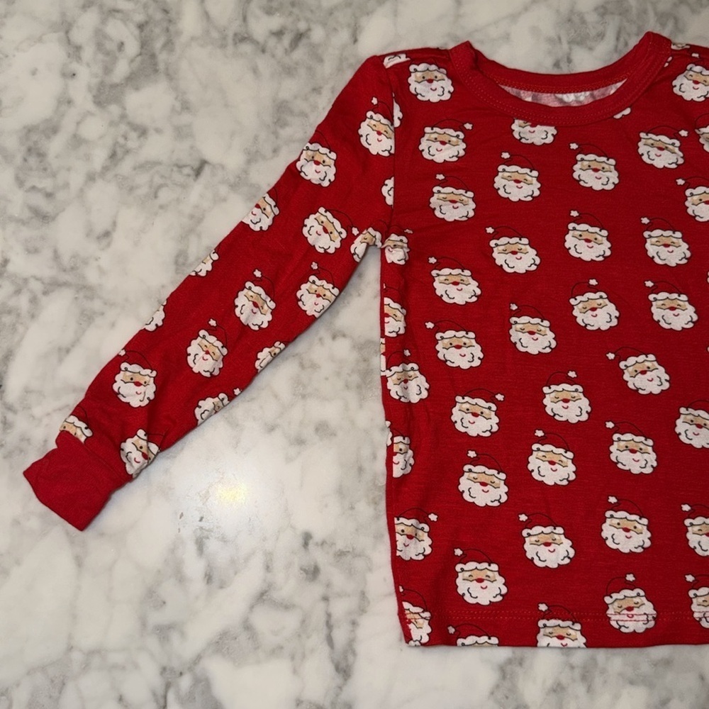 NWT Little Me Red Santa Kids Pajama Set 3T - Picture 2 of 5